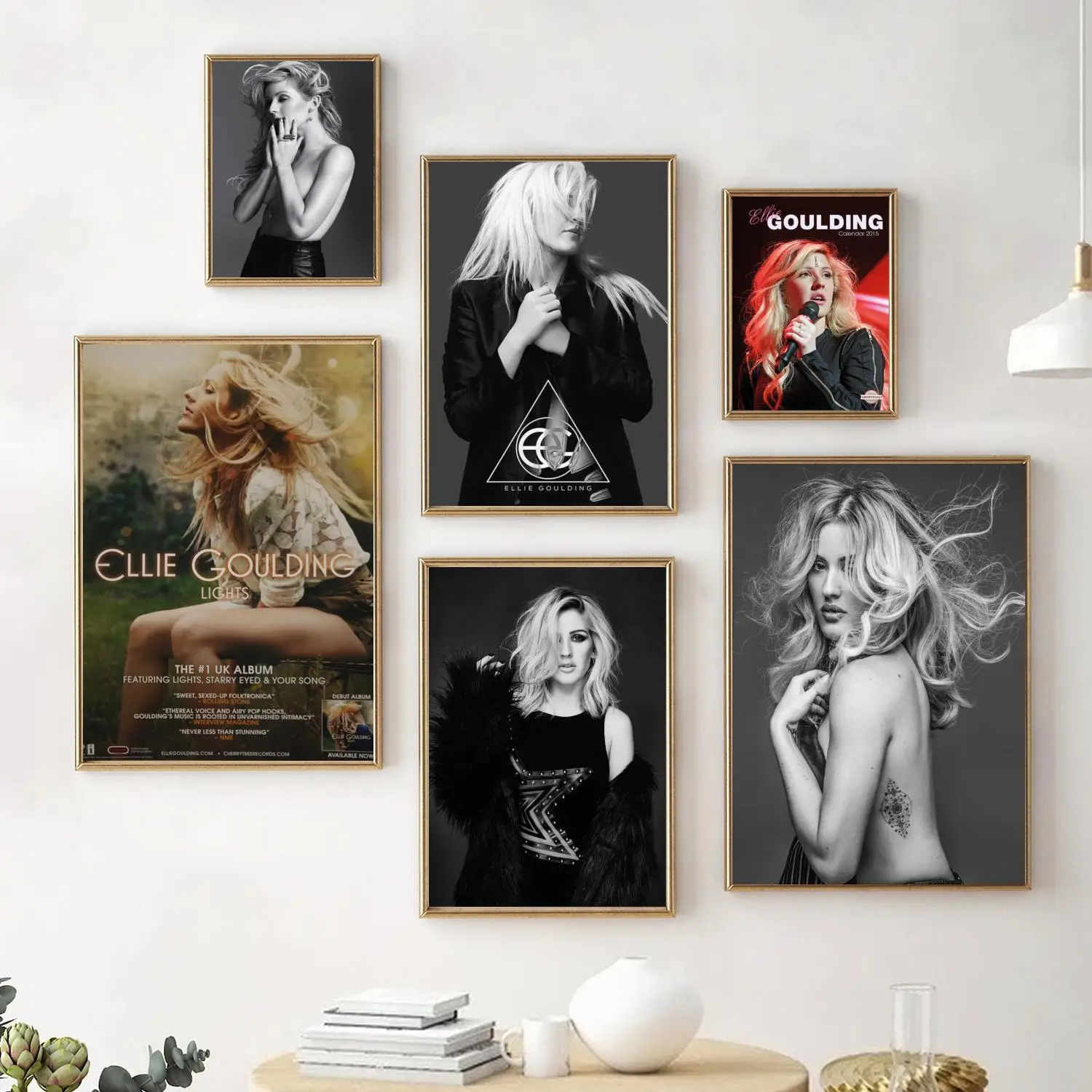 Ellie Goulding Singer Electronica Music Poster Decorative Painting Canvas Poster Wall Art Living Room Posters Bedroom Painting