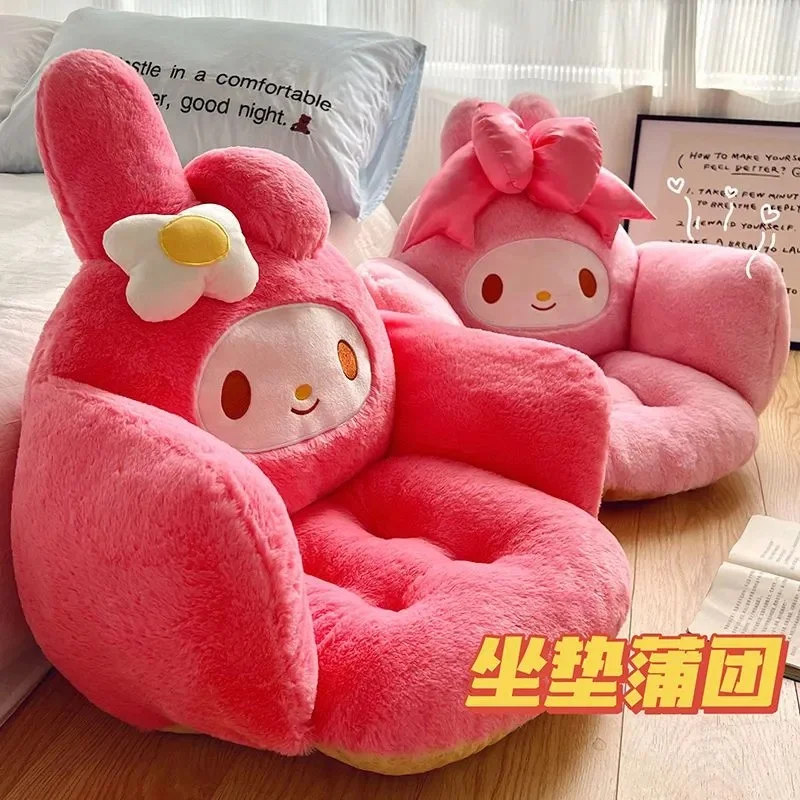 

Sanrio My Melody мультяшная кукла, подушка для офисного стула, милая креативная плюшевая зимняя теплая подушка для постельного белья «Hello Kitty», подарок для девочки