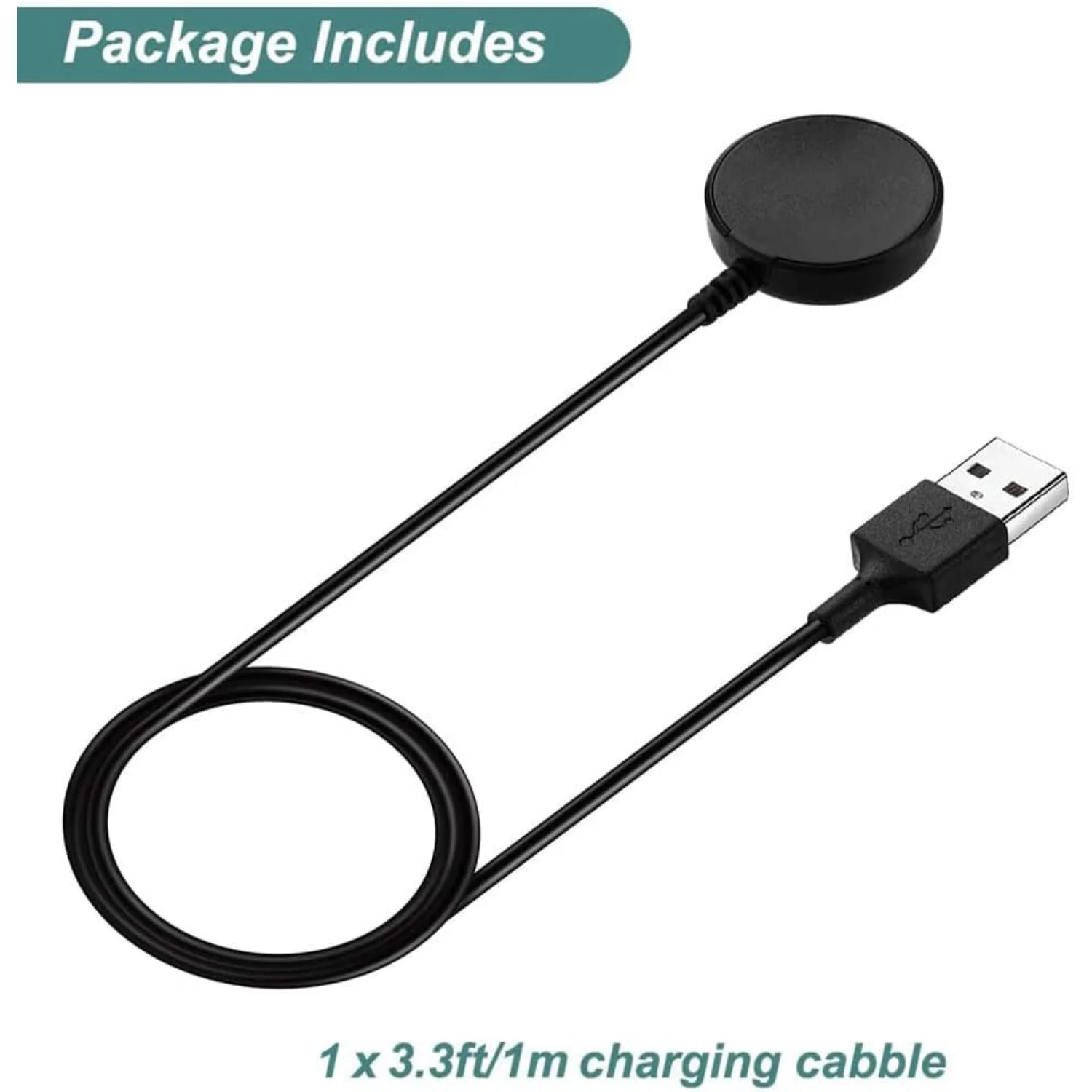 Charger for   Watch 4/4 Classic/3/Active 2/Acitve, Replacement USB Charging Cable Cord Dock Stand for  Watch 6/5/4//3/Active 2/A