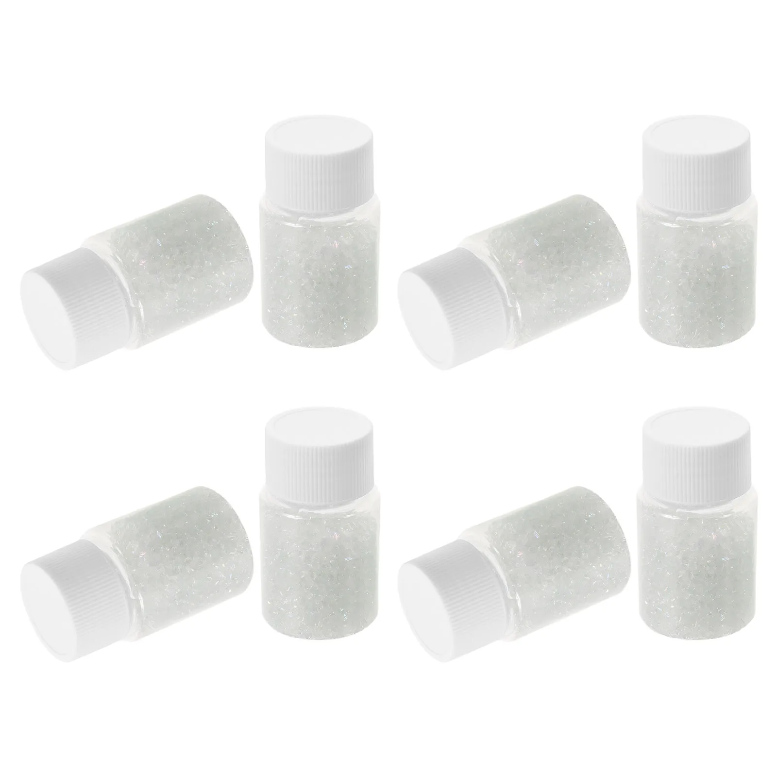 8 Bottiglie di Riempitivo in Vetro Decorativo, Scaglie di Vetro Vibranti per Artigianato, Uso in Resina, Acquario, Nail Art