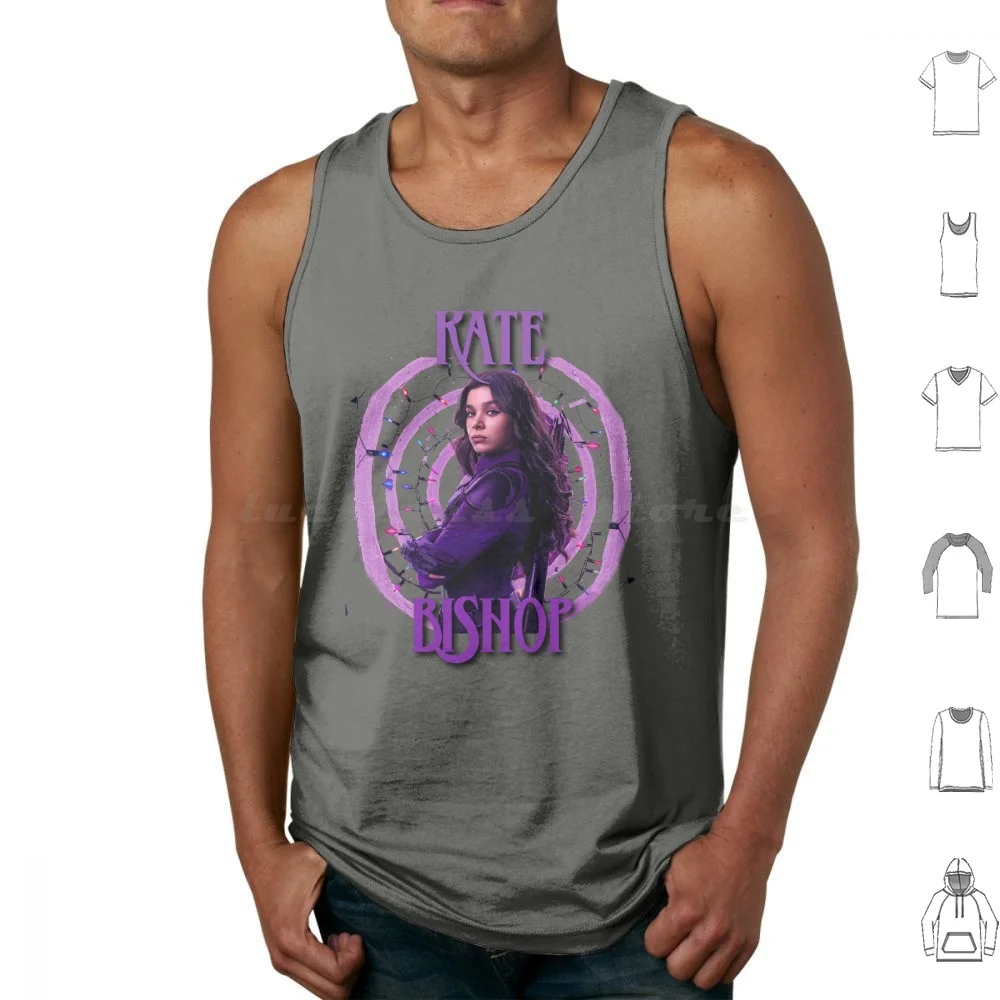 Kate Bishop Camisetas sin mangas Chaleco sin mangas Hawkeye Lady Hawk Kate Bishop Hailee Steinfeld