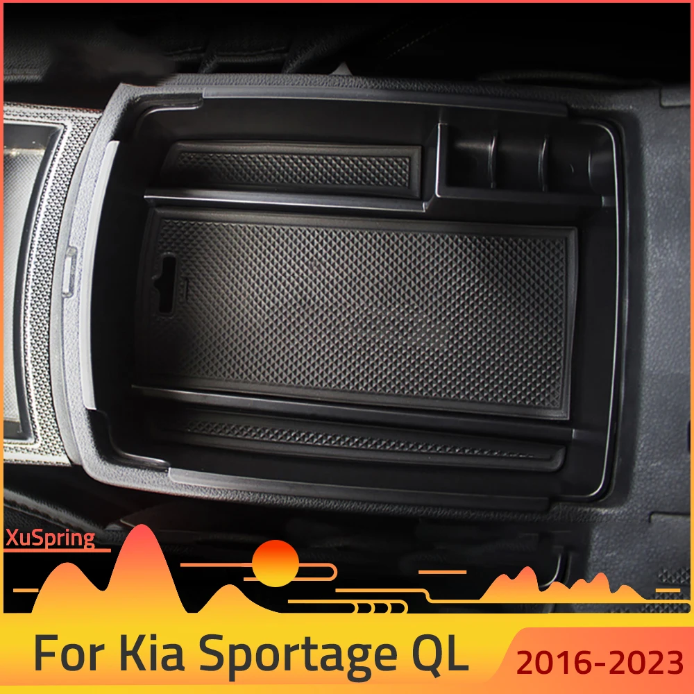 Car Central Console Armrest Box Storage Container Organizer Holder For Kia Sportage 4 2016 2017 2018 2019 2020 2021 2022 2023