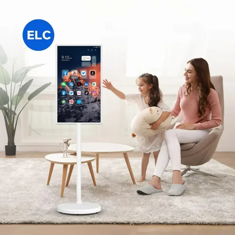 32-inch Mobile Smart Screen: Wireless Casting, 4K, 8+128GB, Built-in Battery - Perfect for Live Streaming, Online Classes & More