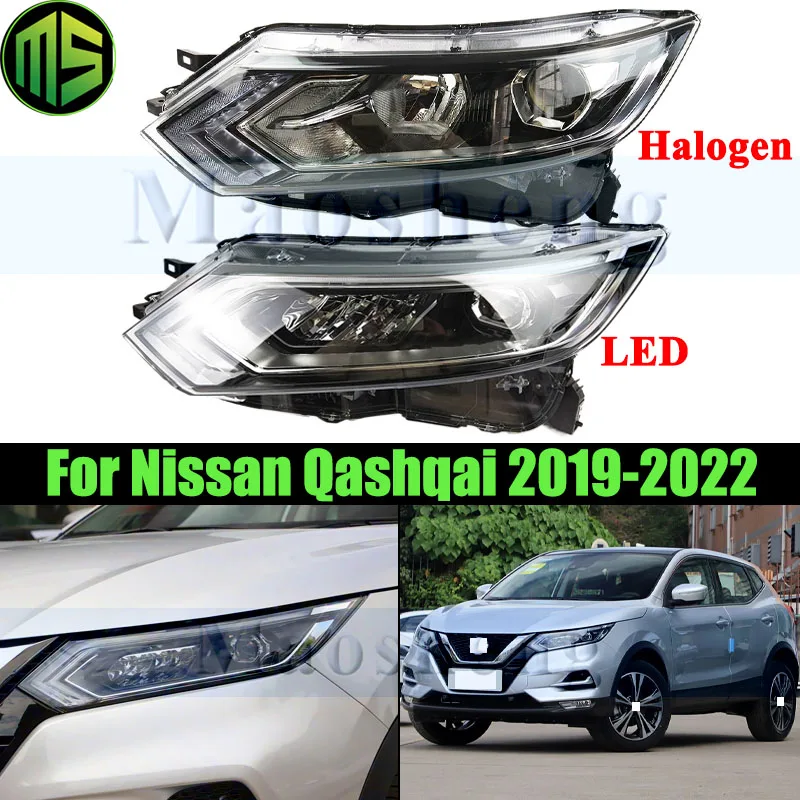 Maosheng Zonder AFS Voorbumper Head Light Head Lamp Voor Nissan Qashqai 2019-2022 Koplamp Koplamp Front Turn licht