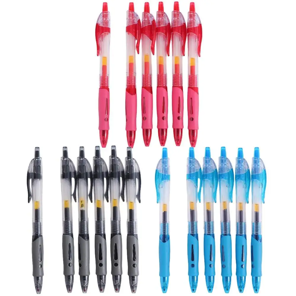 

Multifunction Black/Red/Blue Retractable Pens Examination Signature Ink Ballpoint Pen 0.5mm Writing Gel Pens Office Accessories