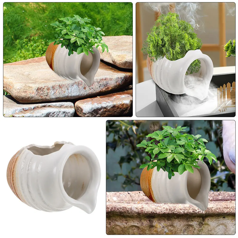 

Ceramic Jar Water Fountain Fish Pond Decorative Waterfall Garden Yard Balcony Patio Tranquil Sound Outdoor Indoor