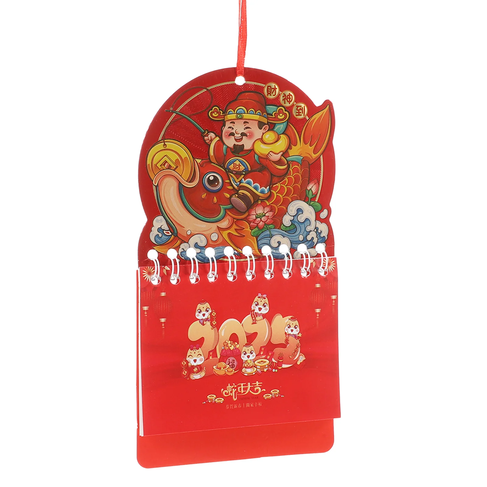 Tag Calendar Hanging Decor Chinese Monthly New Year Aluminum Foil Office Wall Paper Calendars