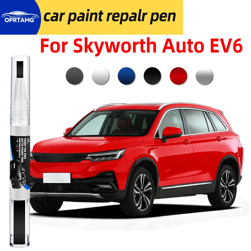 Caneta de reparo de pintura de carro, para skyworth auto ev6, reparo de arranhões, spray preto, ferramentas de pintura de carro, acessórios, gadgets, 