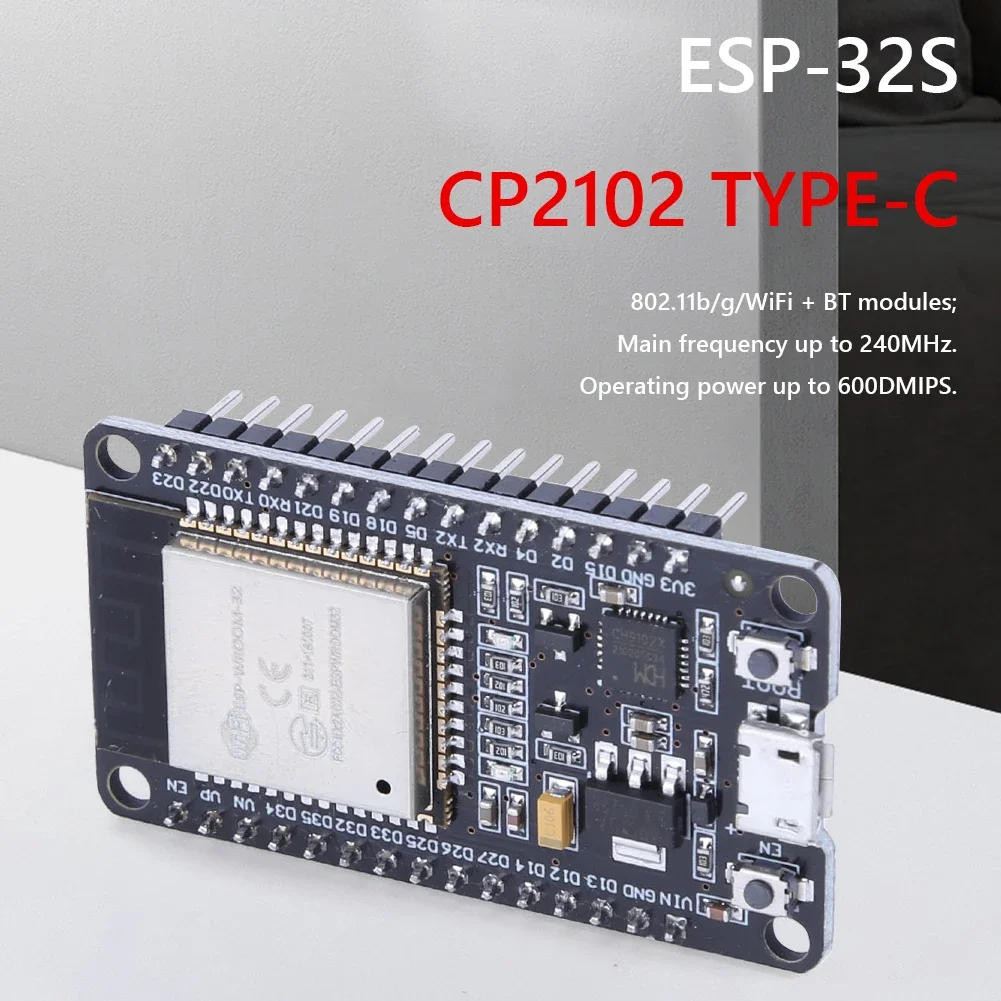 1Pc ESP32 Development Board Micro USB/Type C Wifi + Bluetooth module Ultra-Laag Stroomverbruik Dual Core ESP-32S 30PIin/38Pin