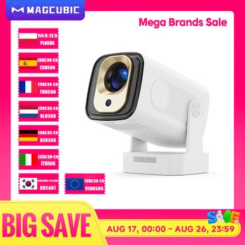 Magcubic HY310 1080P 330ANSI Android11 Mini Projector Auto Focus 4K Native 5W Speaker Air Mouse Voice Assistant Upgrated HY300