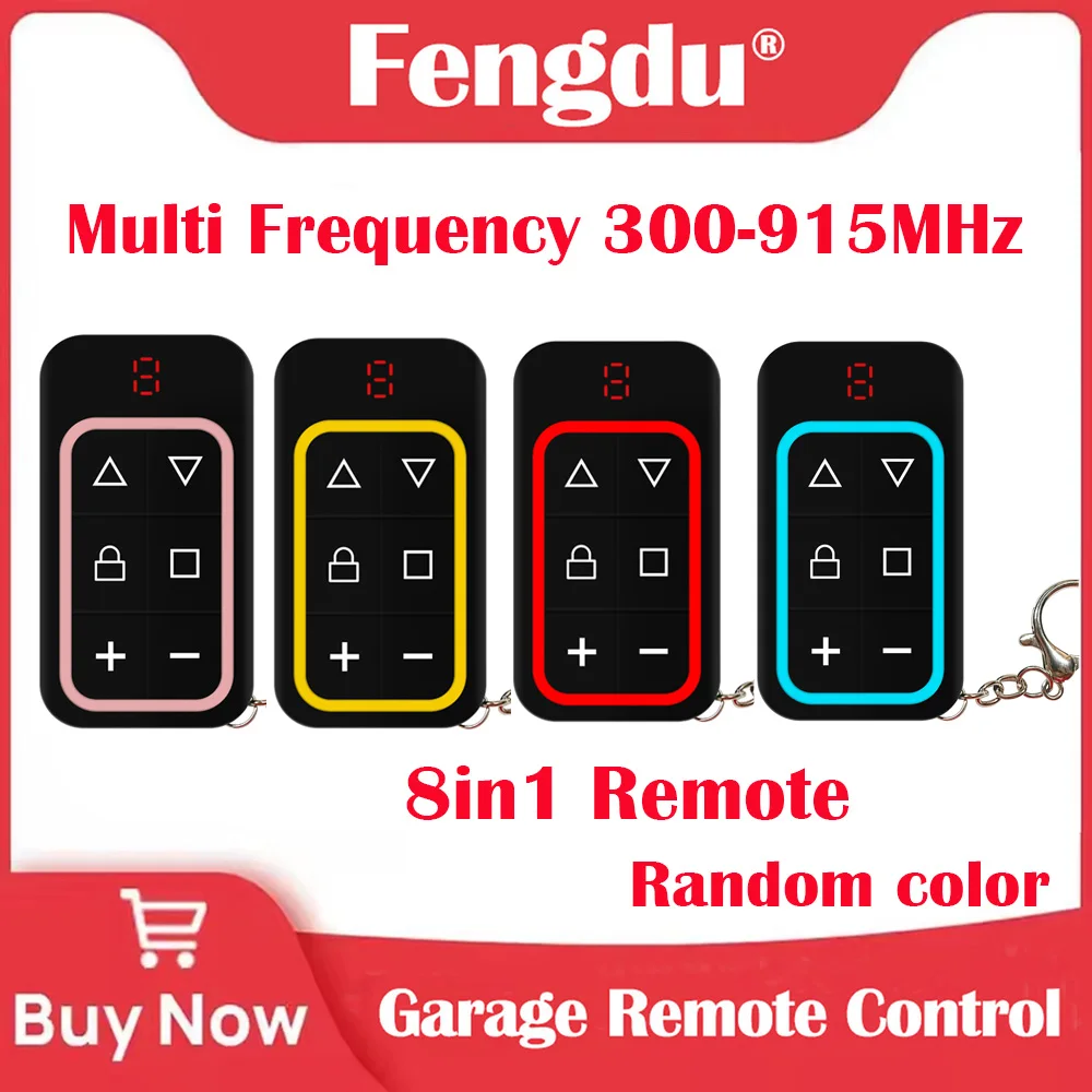 Multi Frequency 300-915MHZ Garage Door Remote Control Copy Duplicator 433mhz 868mhz Garage Remote Multi Brand Remote Control