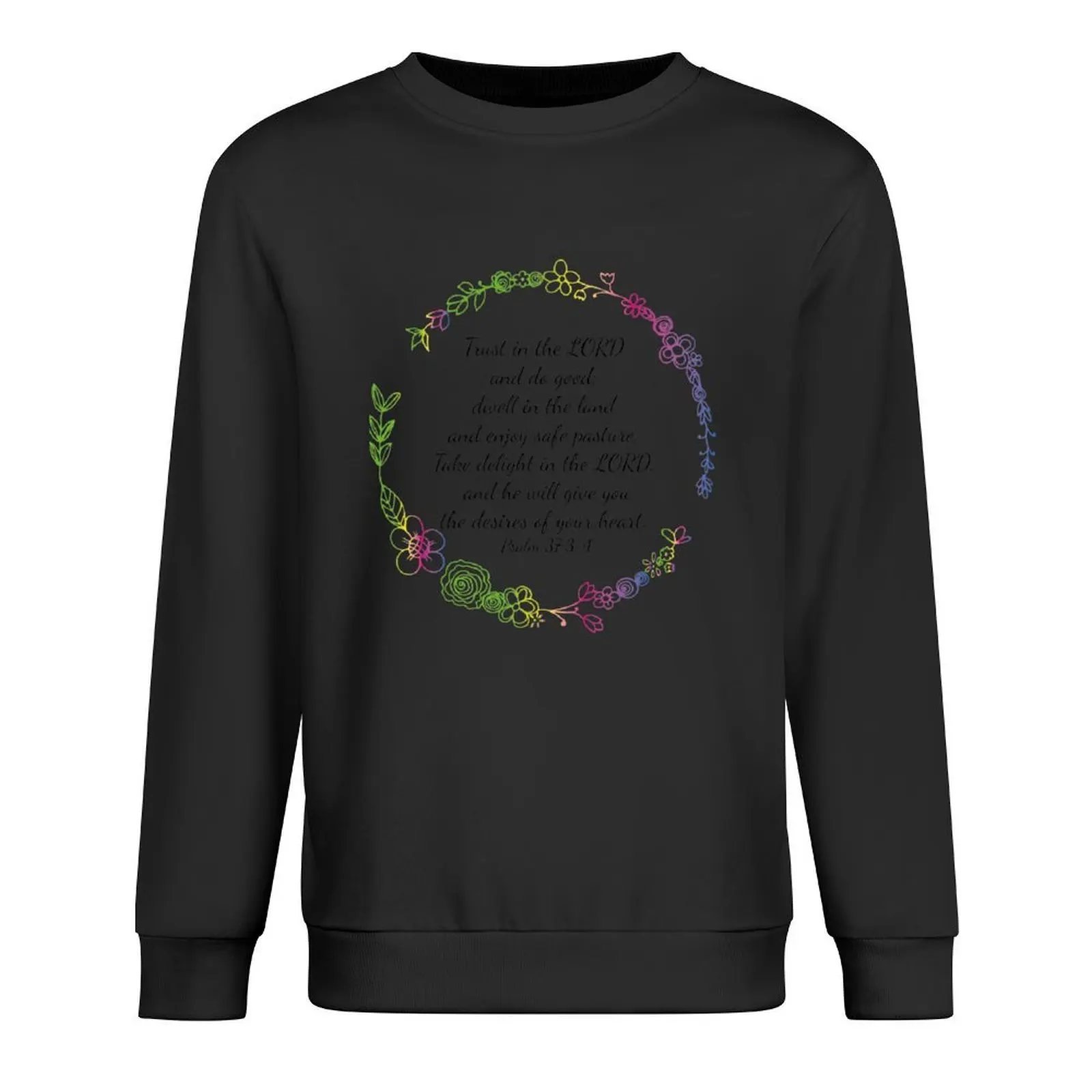 

Psalm 37:3-4 Pullover men's coat male clothes anime clothing japanese style graphic sweatshirts