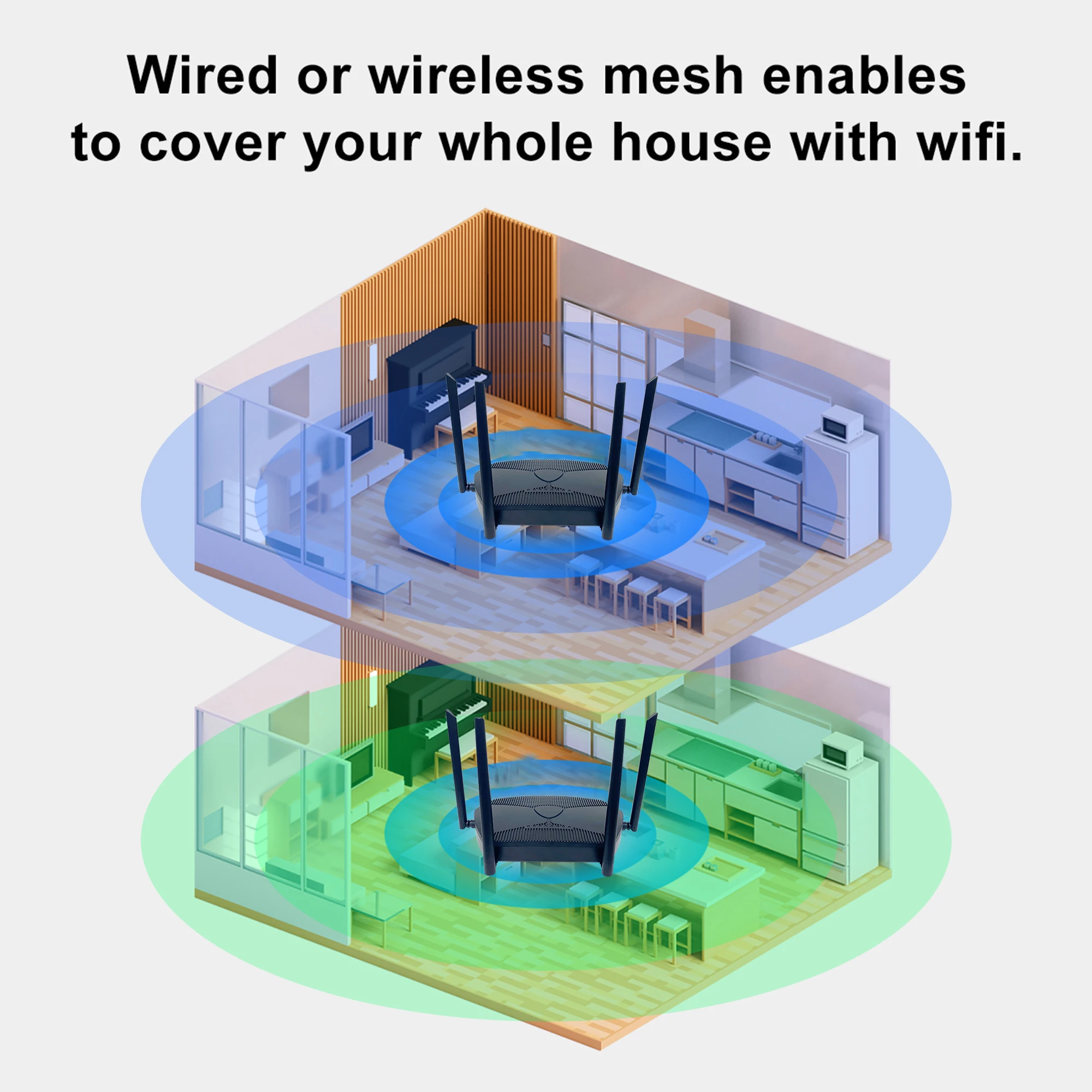 Zbtlink Wifi6 Wireless Router Openwrt 1800Mbps 5.8G 2.4G WIFI 128MB Flash 256MB RAM Gigabit LAN Hotspot for 128 User