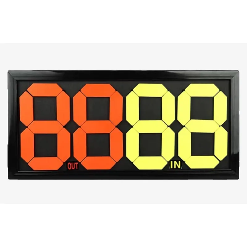 Football Substitution Board Double-sided Display Manual Football Player Substitution Board 4 Digital Football Scoreboard