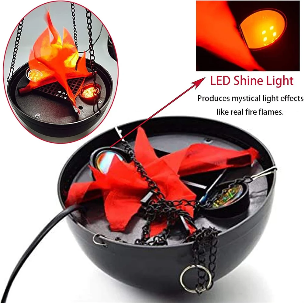 Artificial Hanging 3D Fake Flame Light 110V 220V EU/US Plug Dia 20CM Indoor Realistic Fire Effect for Christmas.Holiday,Party