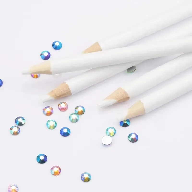 1/5/10Pcs Nail Dotting Pen Tools Picking Rhinestone Gem Picking Crystal Wax Pencil Nail Decoration Embellishment Tools