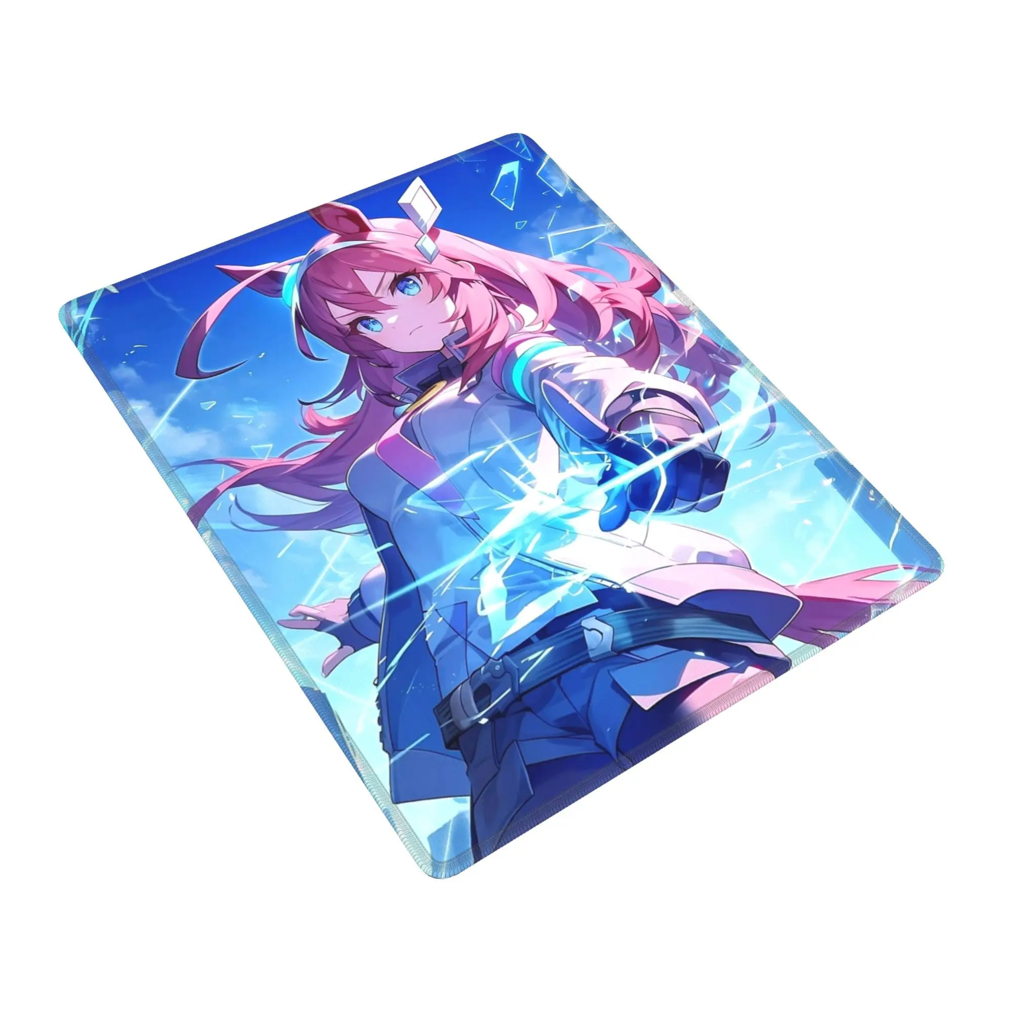 Mihono Bourbon Uma Musume Pretty Derby Gaming Mouse Pad Keyboard Table Mat  Fabric Mousepad for Computer
