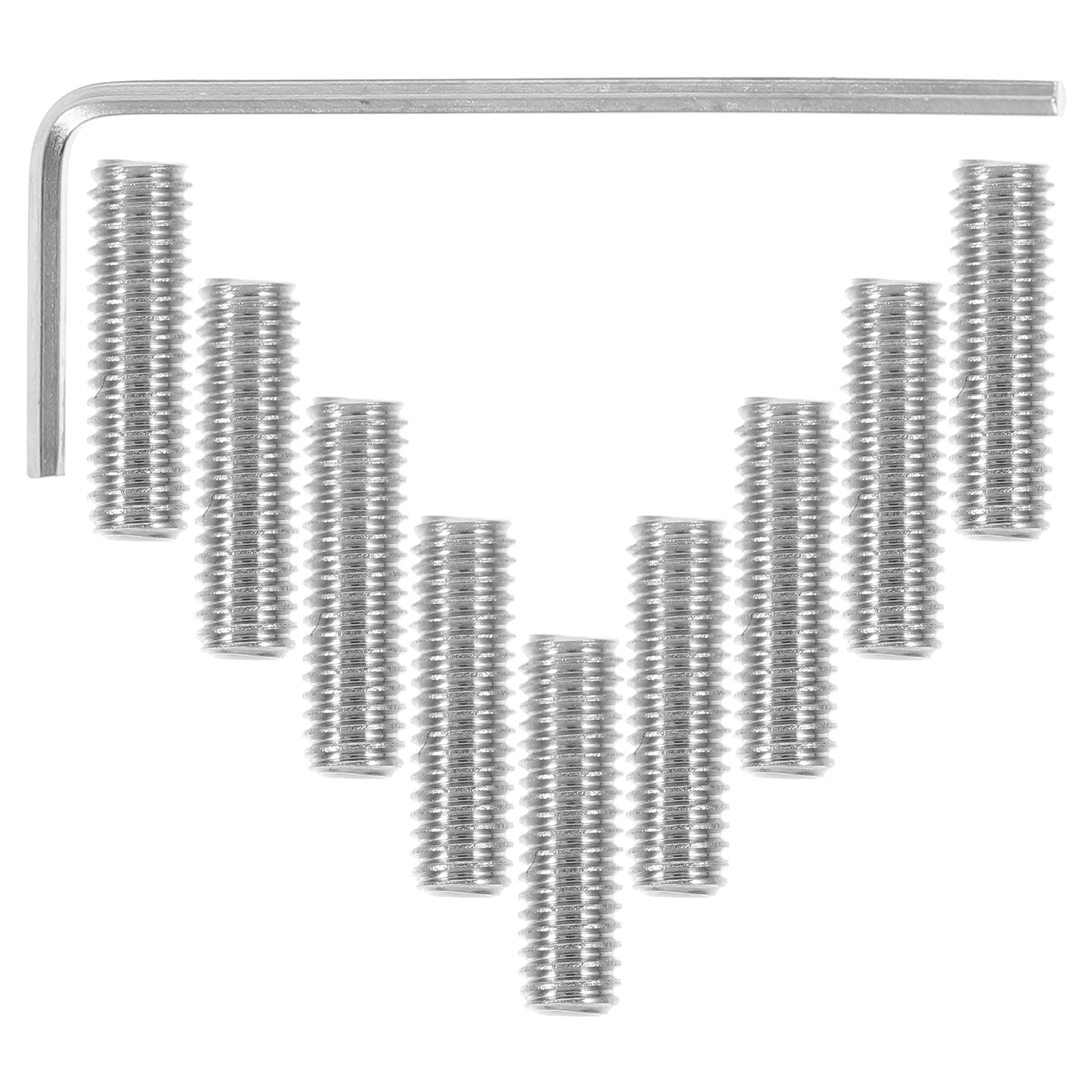 

12pcs Bridge Saddle Screws Height Adjustment Metal Guitar Accessories Replacement For Electric Guitar Bass Parts Reusable Screws