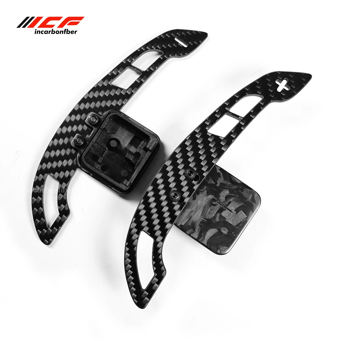 Steering Wheel Paddle Shifter Carbon Fiber Shift Paddles for Audi A3 S3 A4 S4 B8 A5 S5 A6 S6 C7 A7 S7 A8 S8 Q3 Q5 Q7 RS4 RS6 RS7