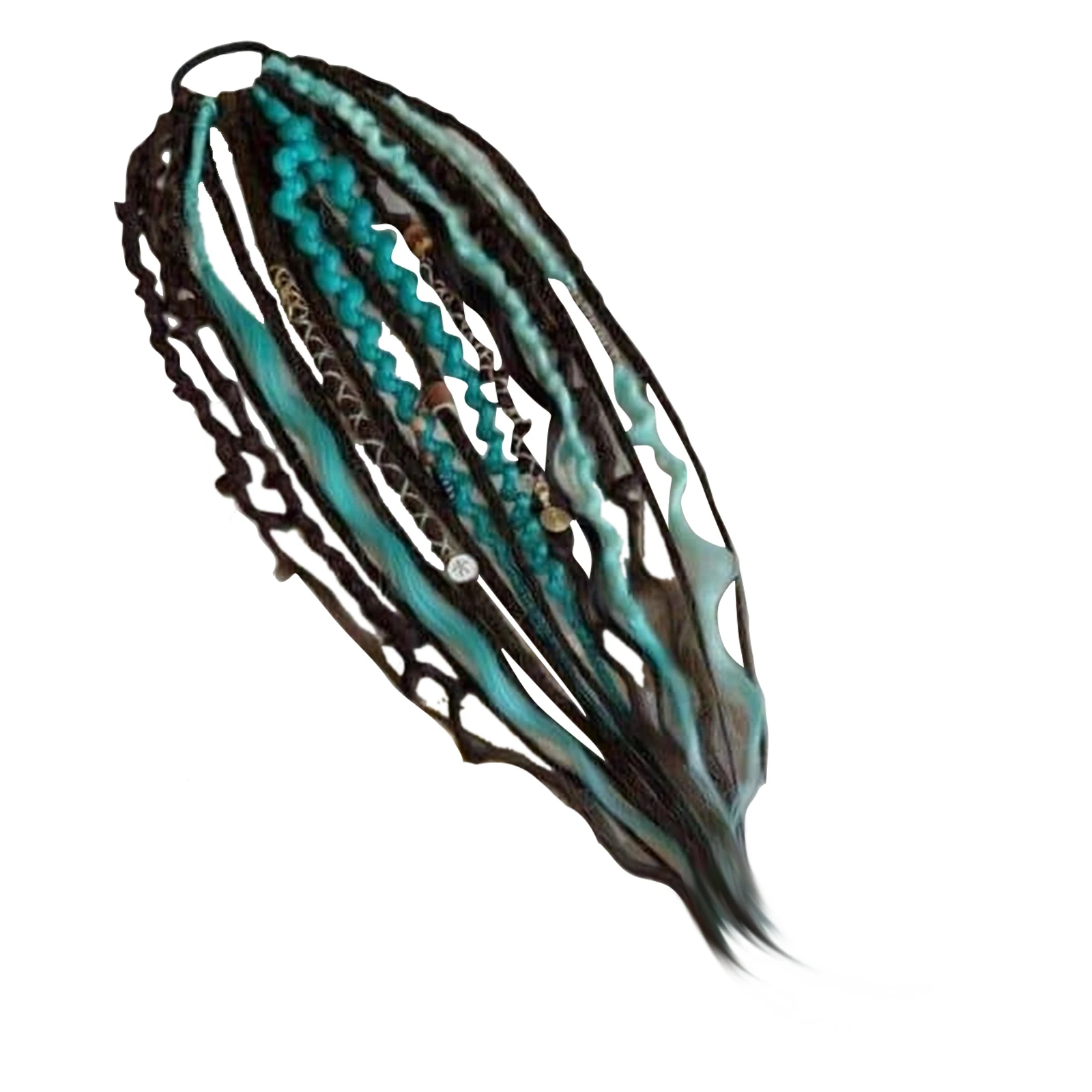 

7 стилей: Эластичные синтетические накладные волосы для хвоста в стиле Dirty Braid Crochet для женщин и девушек