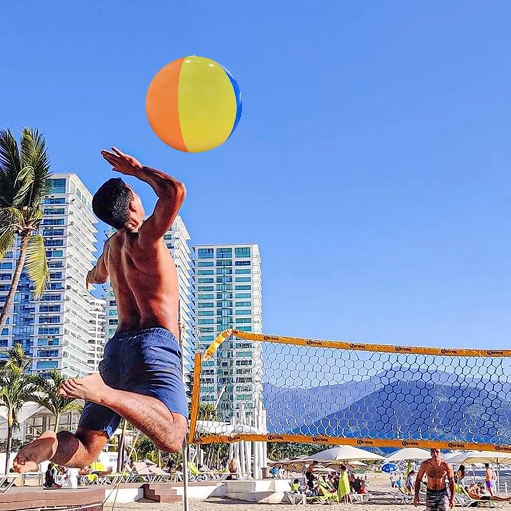 Ballon de plage gonflable coloré, 6 pièces, ballons de jeu d'eau pour piscine, Sports de plage, balle de douche, jouets amusants pour enfants