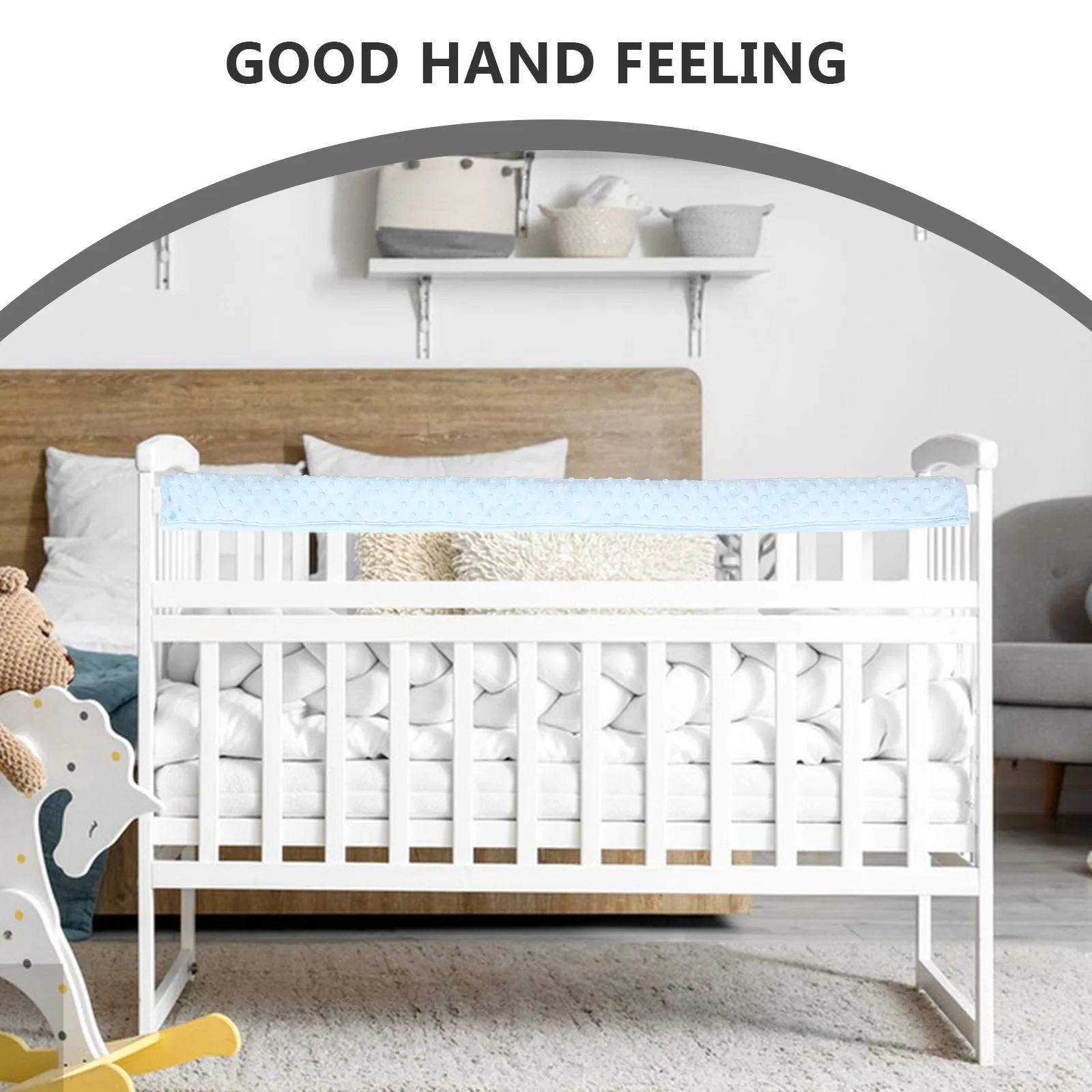 1Set Baby Guardrail Soft Anti-Collision Cotton Crib Cover Protector for Baby Bed Teething Corner Guard Sleeve