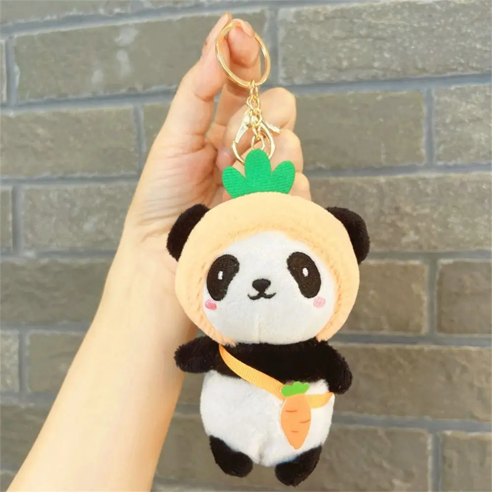 

Плюшевые брелоки-игрушки в виде панды с помпоном, мягкие игрушки-брелоки для сумок, брелоки-панда для сумок