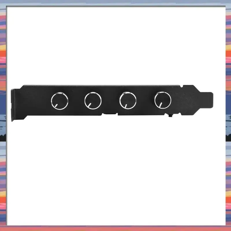 AC18 (garantido) 5X Pc 8 canales ventilador Hub 4 perilla ventilador de refrigeración controlador de velocidad para carcasa de Cpu HDD VGA Pwm ventilador Pci soporte alimentación por