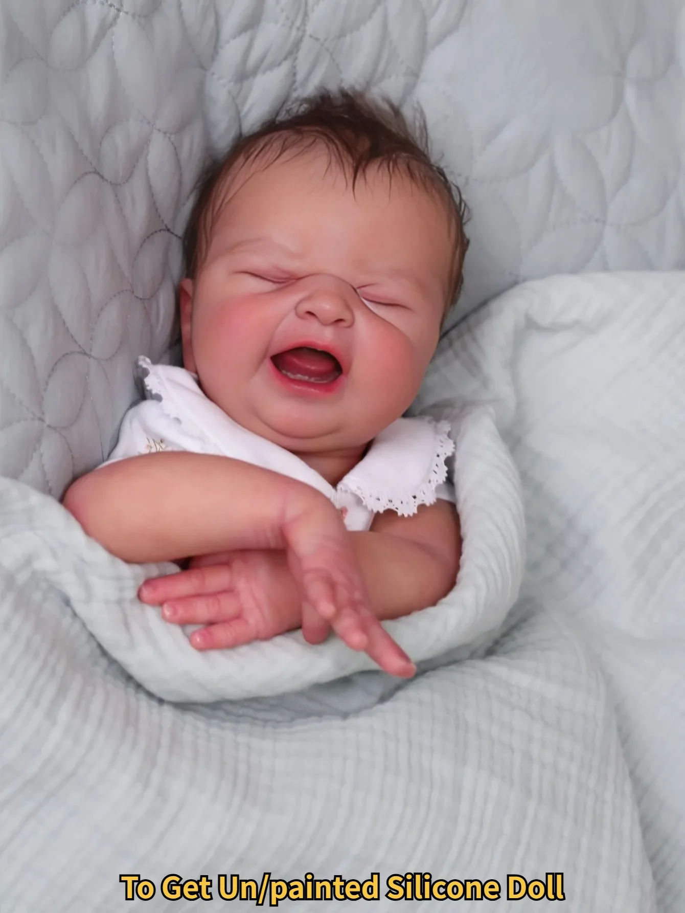 

Bebe reborn de silicona 18-дюймовые комплекты для новорожденных девочек из мягкого силикона для всего тела, неокрашенные комплекты для новорожденных девочек