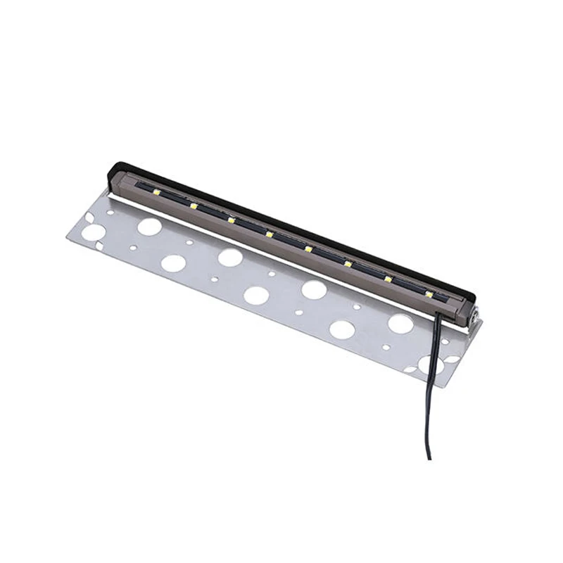 24pcs Low Voltage Outdoor LED Landscape Hardscape Lighting 12V Step Deck Retaining Wall Lamp With Mounting Bracket Bar Rotatable