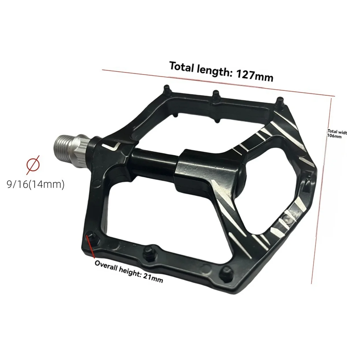 A72Z Ultralight Bicycle Pedals Road Bicycle Pedal Aluminum Alloy Anti-Skid Mountain Bicycle Pedal Bicycle Accessories