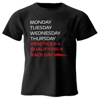 Race Week T-Shirt for Men Women Kids Clothing Practice, Qualifying, Race Day Design Tshirts Casual Men Clothing Racing Fan Gift
