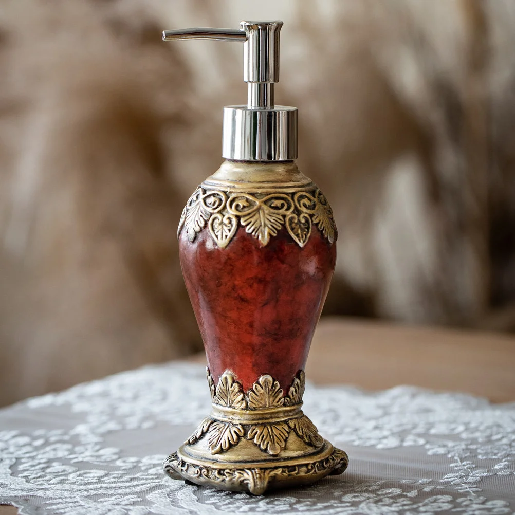 300 مللي خمر نمط إعادة الملء الراتنج موزع زجاجة للاستحمام هلام صابون اليد كريم زيت طبيعي يمزج زجاجات مضخة فارغة