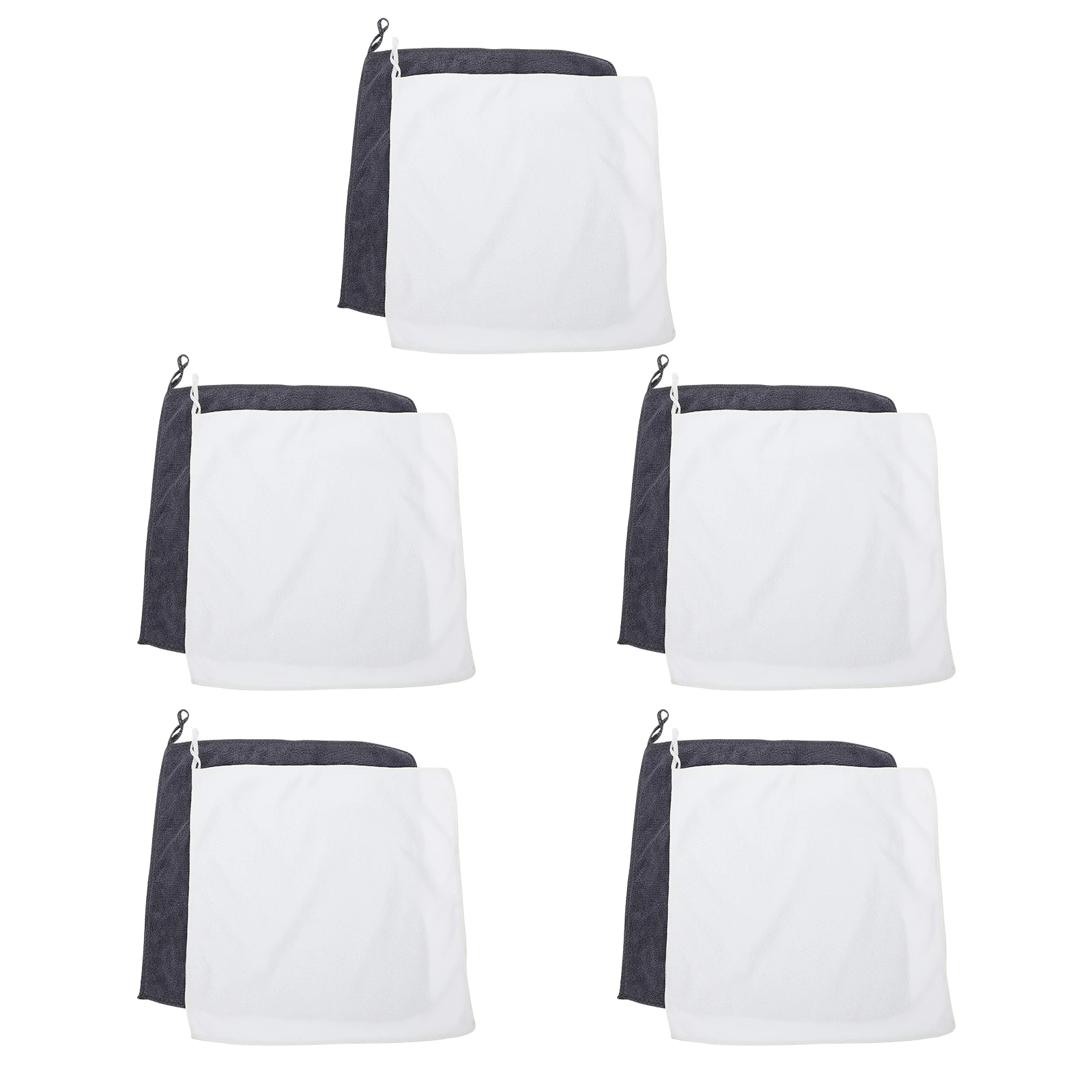 

10pcs Absorbent Kitchen Towels Polyester Fiber Hand Multipurpose Dish Cloth Cleaning Soft Breathable