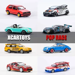 Xcartoys PopRace 1/64 Model Car Classic Modification Series Diecast Vehicle Toys Collection Gifts for Teenagers Adults