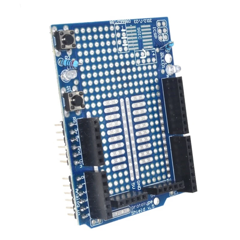 Protótipo UNO Proto Shield Placa de Expansão, Arduino UNO ProtoShield, Mini Bread Board, com base em SYB-170, 1 2Pcs