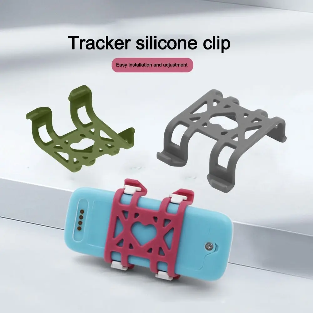 Mini Pet Tracker Silicone Clip Easy to Install Anti-slip Pet Anti-lost Positioning Clip for For Pet GPS TK911SA