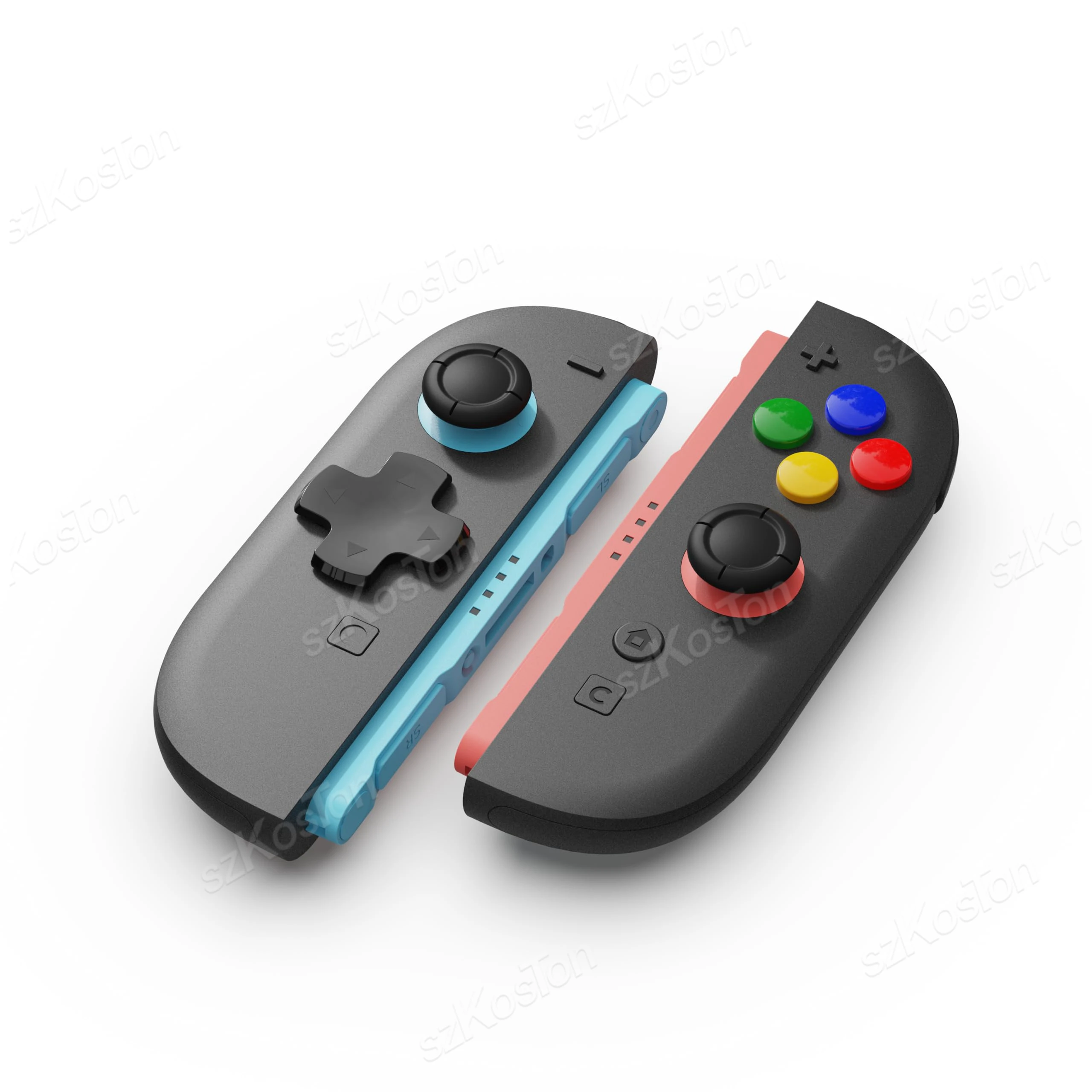 Para controlador Joy-Con Switch 2, juego de tapas de botón D-Pad direccional y cubierta de botón A/B/X/Y para accesorios de consola de juegos Switch2