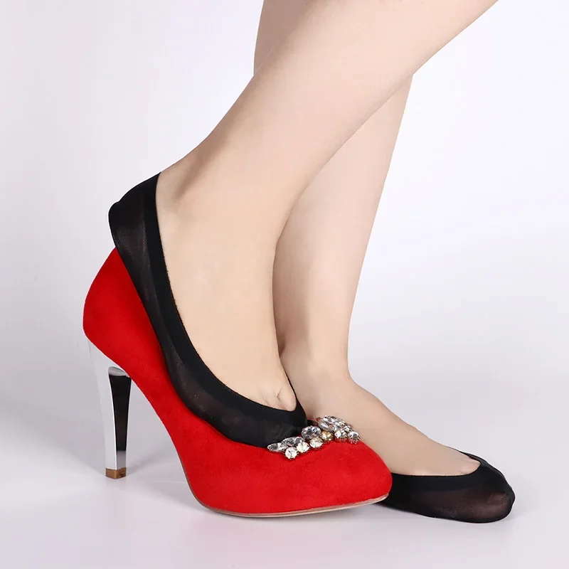 ถุงเท้าซิลิโคนแบบซ่อนสำหรับผู้หญิง ระบายอากาศได้ดี พร้อมแผ่นรองนวดเท้า รุ่น Summer 3D ป้องกันการหลุด