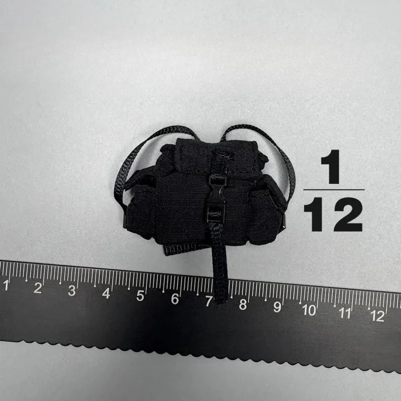 CROWDHTOYS 1/12 Scale Action Figure Rucksack Mini Bag Trendy Backpack Shoulders Bag Model Fit 6