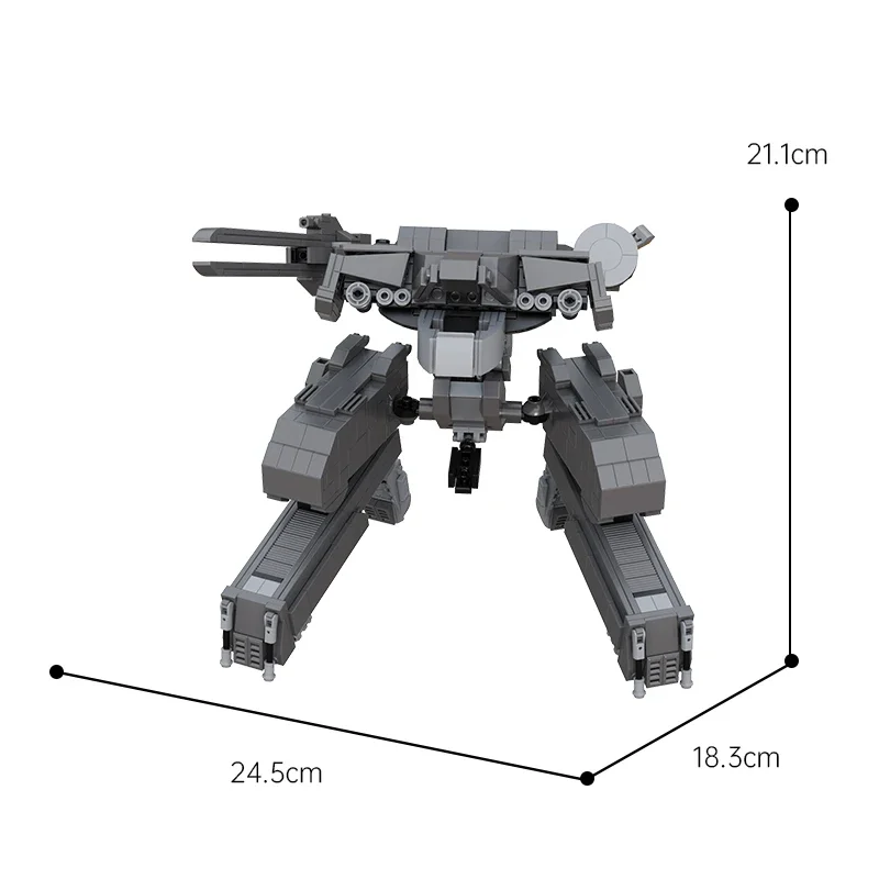 Set di blocchi di costruzione di Robot Rex solido con ingranaggi in metallo High-Tech Battle Mecha Brick Model Boys Toys for Children Birthday Gift 755 PCS