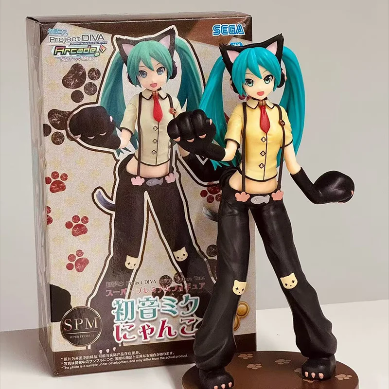 正規品-セガ-在庫あり-初音ミク-spm-ニャンコ猫-アニメ-フィギュア-モデル-女の子向け-コレクション-おもちゃ-部屋飾り-pvc製-子供向け-クリスマスプレゼント
