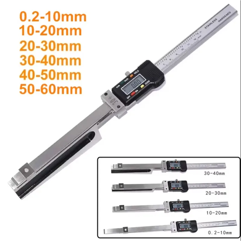 2026 New Arrival Stainless Steel Electronic Wedge Feeler Gauge 0.2-10MM 20-30MM 30-40MM 40-50MM 50-60mm RUSSIA Feeler Gauge