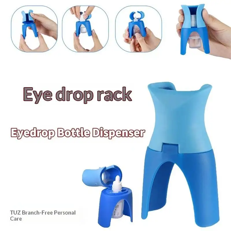 One-hand Operation Eye Drop Applicator Bracket Mess-free Dry Eye Care Tool for Busy Office Workers Use
