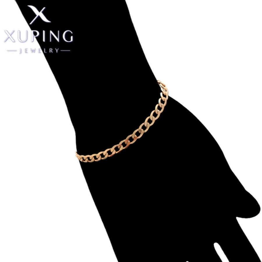 Xuping-Pulseras de estilo elegante para mujer, Color dorado, regalo de Navidad y cumpleaños, X000794953