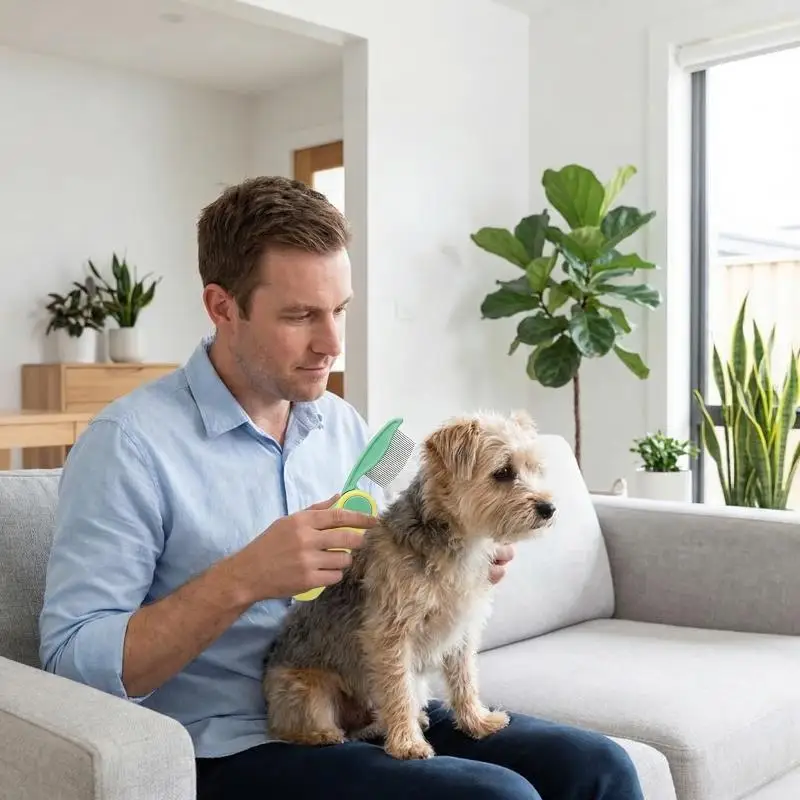 

Pet Dog Cat Flea Removal Comb Dense Tooth Straight Row Pet Folding Comb Pet Hair Grooming Combs Pet Dog Cat Grooming Tool