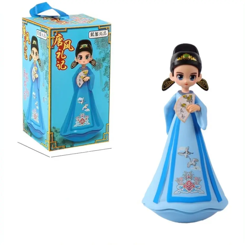 Elegant Tang Dynasty Wobbling Doll Figure Desktop Ornament Exquisite Craftsmanship Home Office Decor Cultural Creative Gift