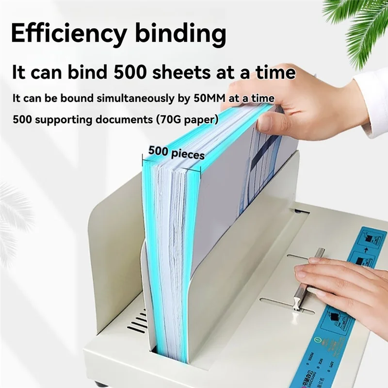 Máquina de encadernação perfeita automática, fichário térmico elétrico para livros, contatos, facturas, encadernação de documentos universa