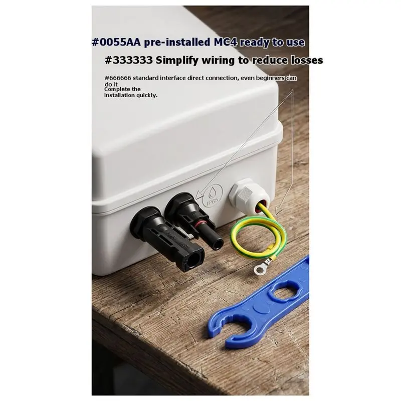 A08R-PV Combiner Box Disconnect Switch With Lightnin Protection Economical 1 In 1 Out Distribution Box
