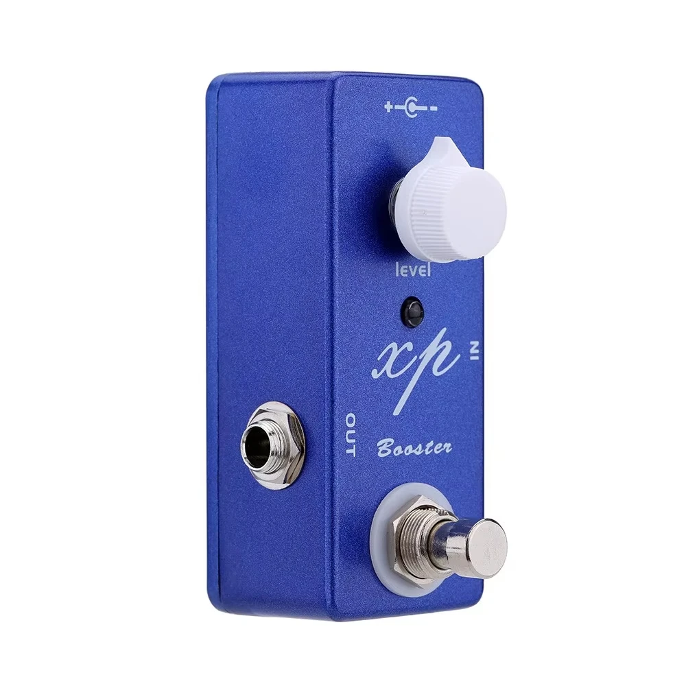 Moskyaudio Xp Booster Boost Guitar Pedal 20Db Multi-Dimensional Shimmer Single-Knob Control Full Metal Durable for Electric Acoustic